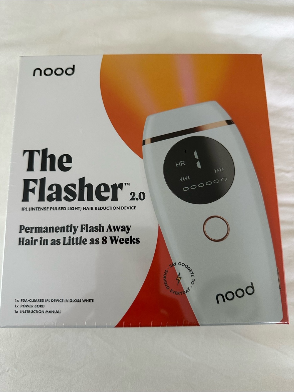 Brand new box is still sealed  -nood The Flasher 2.0 IPL Hair Reduction Device —